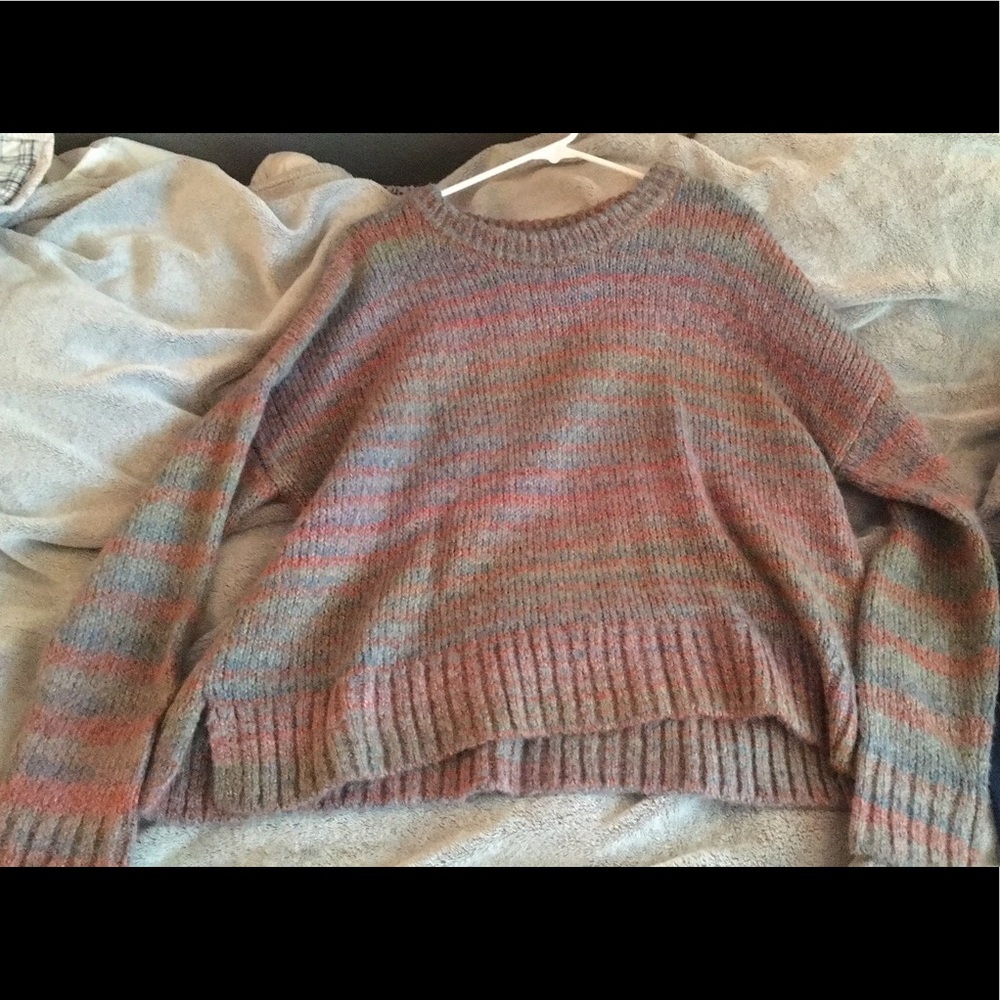 colorful knit sweater mossimo